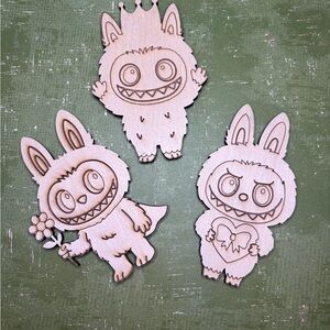 Wooden Monster Cutouts